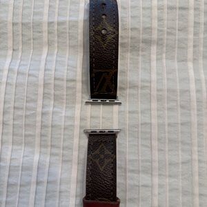 Luxury Brown Leather Apple Watch Band